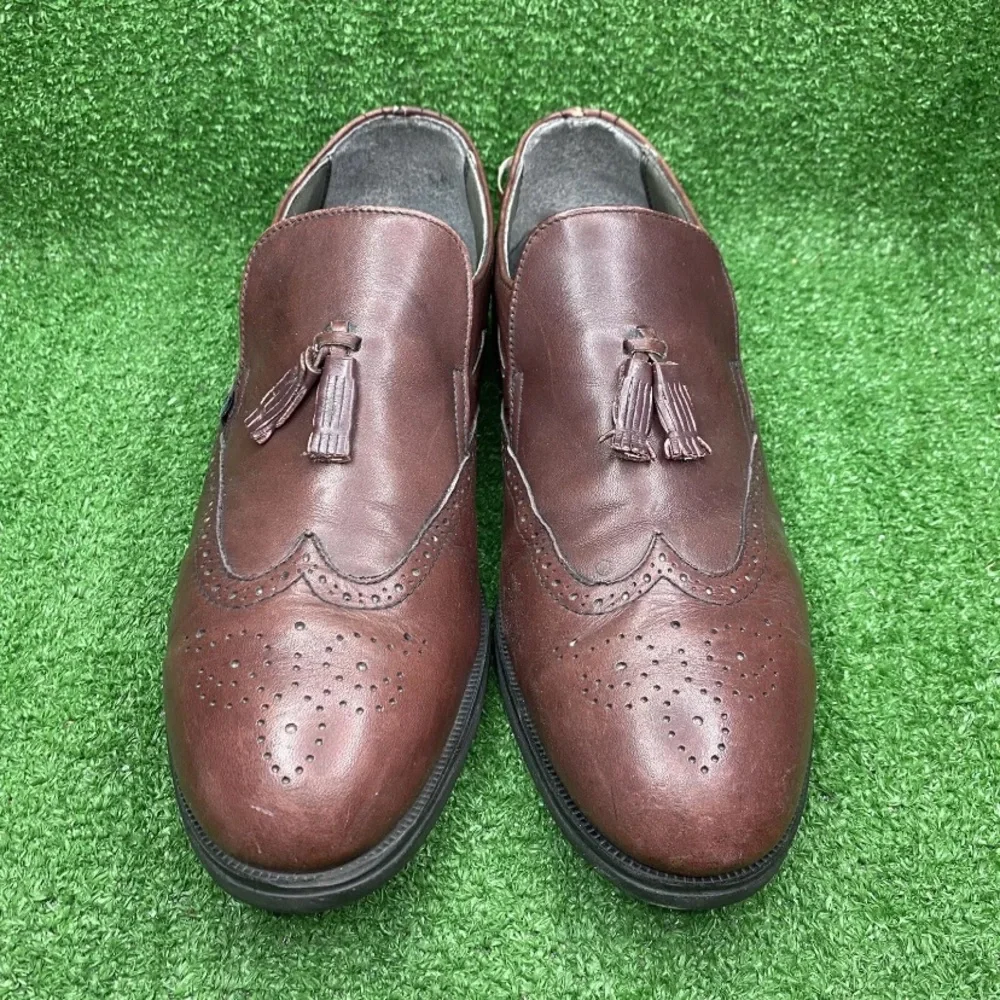 Dunoon By Red Wing Vintage Slip On Tassel Loafers Shoes Mens Leather Wine 11.5 D